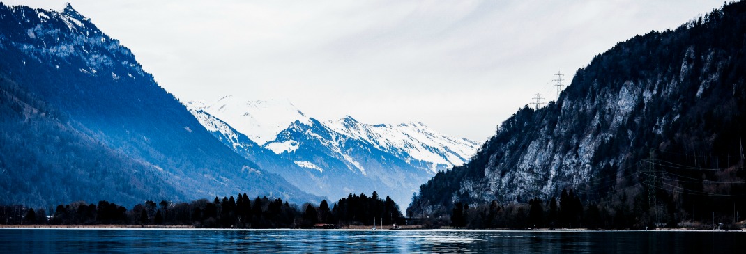 Bergpanorama bei Bern, Schweiz